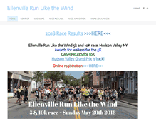 Tablet Screenshot of ellenvillerunlikethewind.com